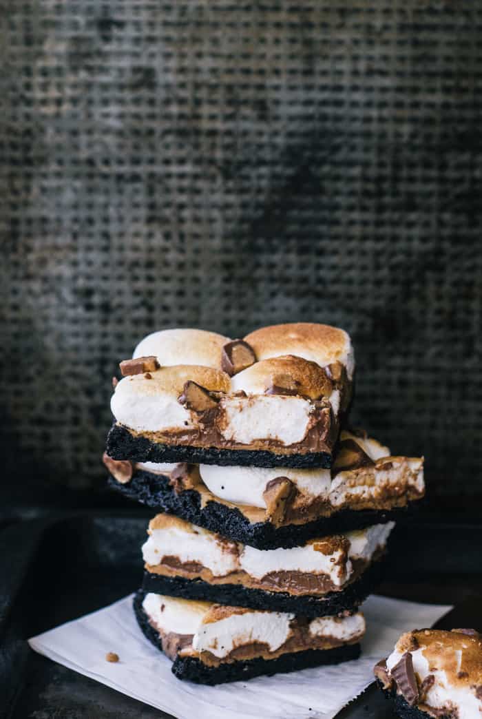 Peanut Butter Cup S'moreo Bars