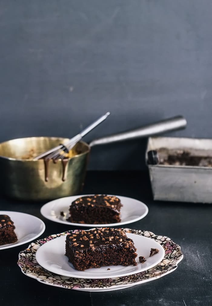 Texas Sheet Cake with Brownie Batter Frosting