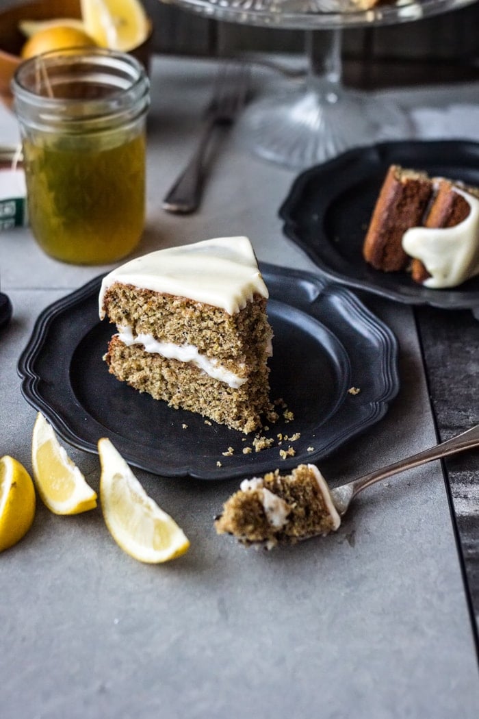 Wholegrain Lemon Poppy Seed Layer Cake