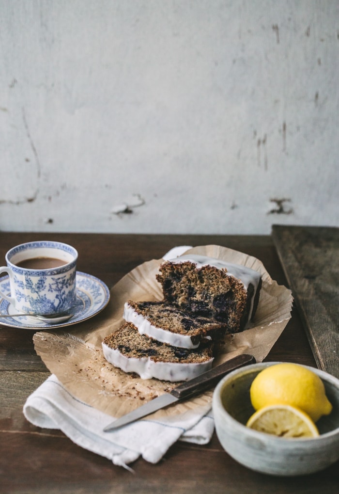 Earl Grey Tea, Blueberry and Lemon Cake