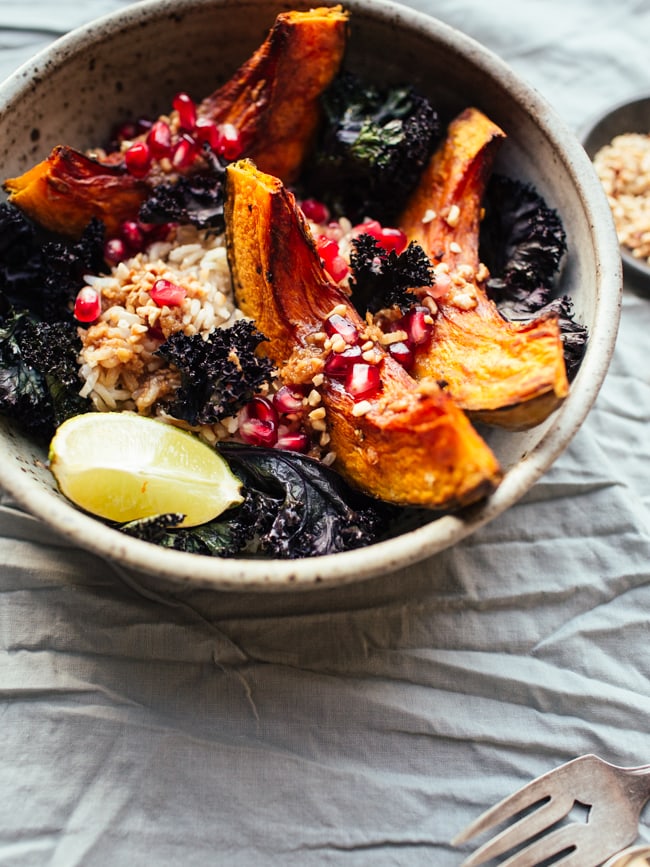 squash-crispy-kale-bowls-with-pomegranate-and-miso-ginger-dressing-19